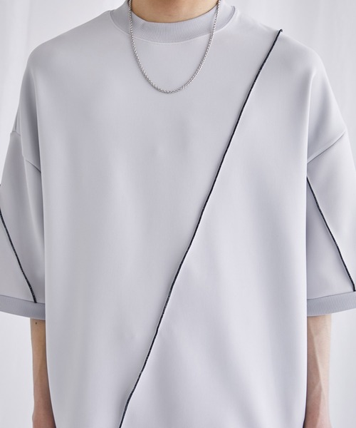 PUBLIC TOKYO（パブリックトウキョウ）の「〈ユニセックス〉メローダンボールルーズTEE（Tシャツ/カットソー・メンズ・ブラック/ベージュ/ミント/ネイビー/ホワイト/グリーン/ダークグレー・2/1）」の15枚目の写真