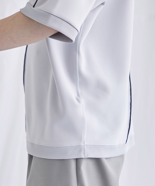 PUBLIC TOKYO（パブリックトウキョウ）の「〈ユニセックス〉メローダンボールルーズTEE（Tシャツ/カットソー・メンズ・ブラック/ベージュ/ミント/ネイビー/ホワイト/グリーン/ダークグレー・2/1）」の17枚目の写真