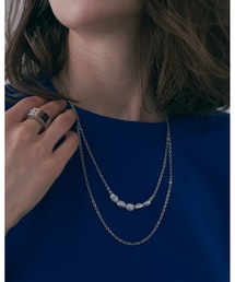 shiki tokyo | Double Chain Pearl Neckless / ダブルチェーンパールネックレス(ネックレス)