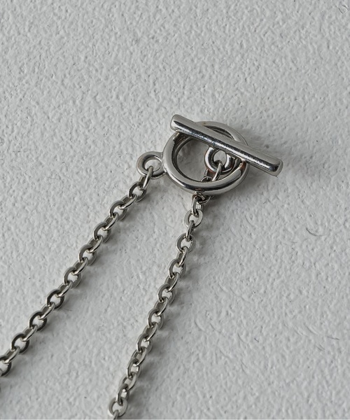 shiki tokyo（シキトウキョウ）の「Double Chain Pearl Neckless / ダブルチェーンパールネックレス（ネックレス・メンズ・シルバー・FREE）」の4枚目の写真