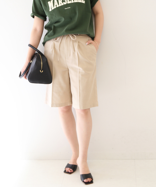 セール】リネン混ツイルハーフパンツ（その他パンツ）｜SLOBE