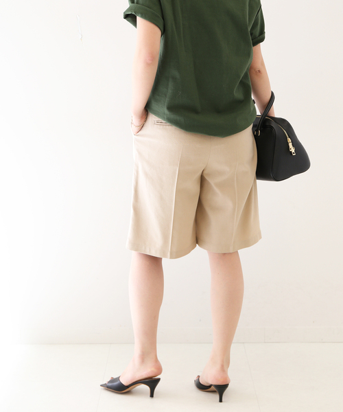 セール】リネン混ツイルハーフパンツ（その他パンツ）｜SLOBE