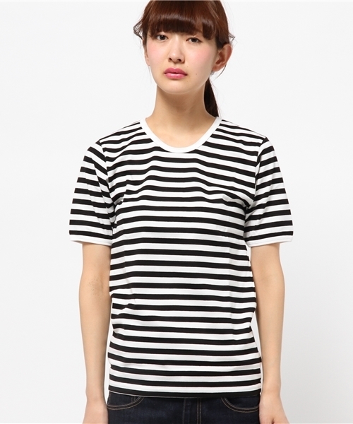marimekko（マリメッコ）の「marimekko / ＜Women's＞lyhythihaボーダーTシャツ（Tシャツ/カットソー・レディース・ブラック/ブルー・X-SMALL）」の20枚目の写真