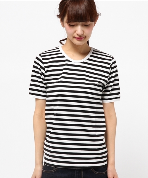 marimekko（マリメッコ）の「marimekko / ＜Women's＞lyhythihaボーダーTシャツ（Tシャツ/カットソー・レディース・ブラック/ブルー・X-SMALL）」の22枚目の写真