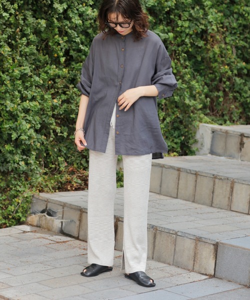 CIAOPANIC TYPY（チャオパニックティピー）の「カラーメランジニットパンツ（その他パンツ・レディース・グレイッシュベージュ/ピンク/ブルー・ONE SIZE）」の9枚目の写真