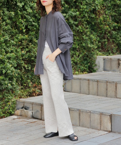 CIAOPANIC TYPY（チャオパニックティピー）の「カラーメランジニットパンツ（その他パンツ・レディース・グレイッシュベージュ/ピンク/ブルー・ONE SIZE）」の10枚目の写真