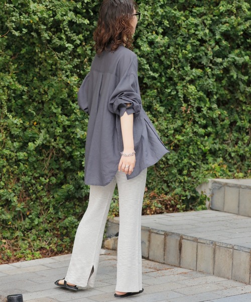 CIAOPANIC TYPY（チャオパニックティピー）の「カラーメランジニットパンツ（その他パンツ・レディース・グレイッシュベージュ/ピンク/ブルー・ONE SIZE）」の12枚目の写真