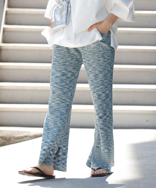 CIAOPANIC TYPY（チャオパニックティピー）の「カラーメランジニットパンツ（その他パンツ・レディース・グレイッシュベージュ/ピンク/ブルー・ONE SIZE）」の13枚目の写真