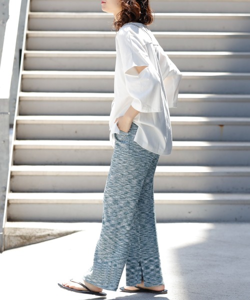 CIAOPANIC TYPY（チャオパニックティピー）の「カラーメランジニットパンツ（その他パンツ・レディース・グレイッシュベージュ/ピンク/ブルー・ONE SIZE）」の20枚目の写真