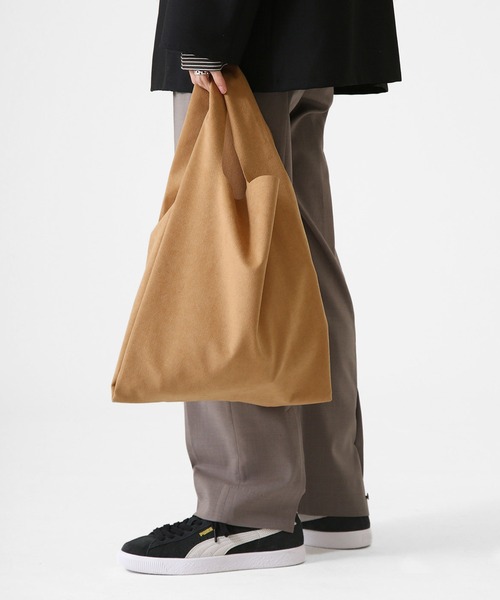 PORT BY ARK（ポートバイアーク）の「PORT BY ARK / ポートバイアーク：Shopping bag：PO09-B001-6[COR]（トートバッグ・メンズ・ブラック/ブラウン・FREE）」の2枚目の写真