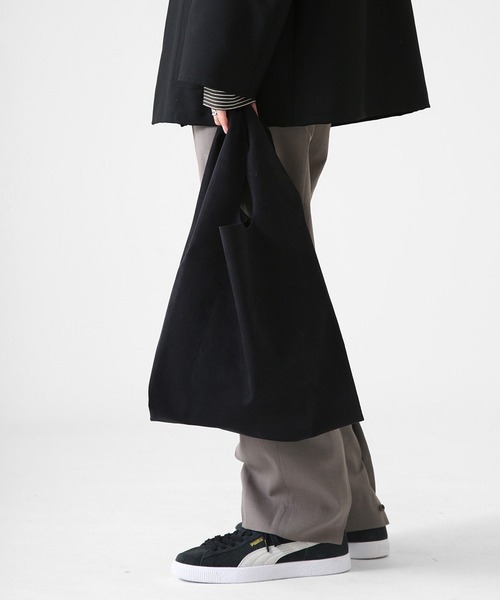 PORT BY ARK（ポートバイアーク）の「PORT BY ARK / ポートバイアーク：Shopping bag：PO09-B001-6[COR]（トートバッグ・メンズ・ブラック/ブラウン・FREE）」の12枚目の写真