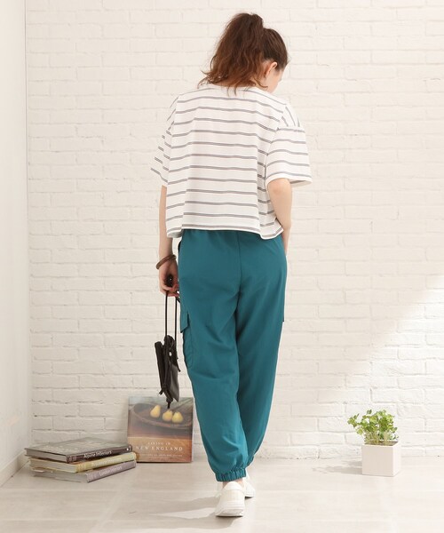 Cutie Blonde（キューティーブロンド）の「◆【S-L】ボーダー刺繍Tシャツ（Tシャツ/カットソー・レディース・ホワイト系5/オレンジ系その他4/ブルー系2・01/02/03）」の8枚目の写真