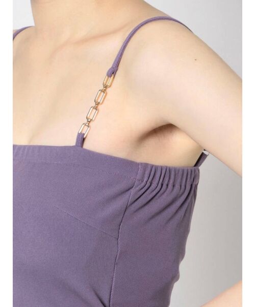 EVRIS（エヴリス）の「チェーンビスチェ（キャミソール・レディース・ブラック/パープル/ホワイト・FREE）」の12枚目の写真