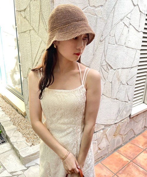 one after another NICE CLAUP（ワンアフターアナザーナイスクラップ）の「ホルターキャミマーメイドワンピース（ワンピース・レディース・ブラック/ブルー/アイボリー/ブルー系その他・FREE）」の10枚目の写真