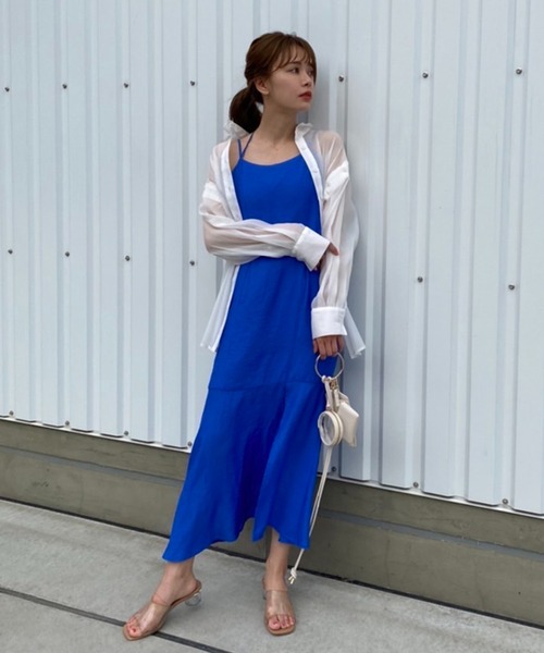 セール】ホルターキャミマーメイドワンピース（ワンピース）｜one