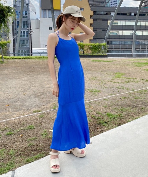 セール】ホルターキャミマーメイドワンピース（ワンピース）｜one