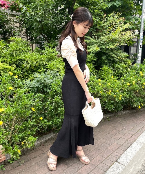 セール】ホルターキャミマーメイドワンピース（ワンピース）｜one