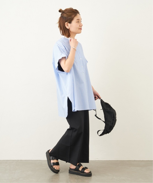 JOURNAL STANDARD(ジャーナルスタンダード)の「《追加2》フロントブザムハーフスリーブシャツ(シャツ/ブラウス・レディース・ホワイト/ブルー系その他2/ブルー・FREE)」の16枚目の写真