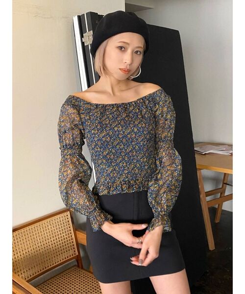 EMODA(エモダ)の「フェルトバスクベレー(ハンチング/ベレー帽・レディース・グレー/ブラック・FREE)」の13枚目の写真