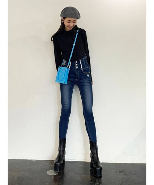 EMODA(エモダ)の「フェルトバスクベレー(ハンチング/ベレー帽・レディース・グレー/ブラック・FREE)」の19枚目の写真