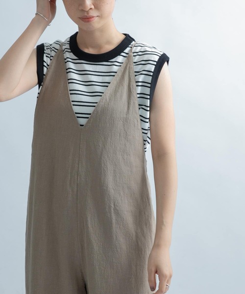 FORK&SPOON（フォークアンドスプーン）の「FORK&SPOON　ボーダーノースリーブTシャツ（Tシャツ/カットソー・レディース・ホワイト系その他/ブルー系その他/レッド系その他・1）」の10枚目の写真