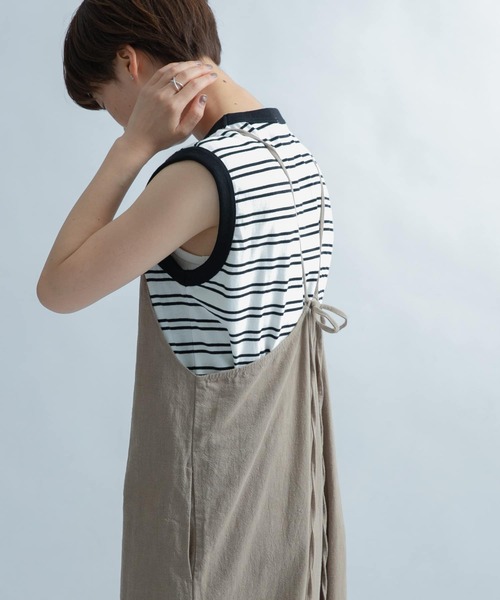 FORK&SPOON（フォークアンドスプーン）の「FORK&SPOON　ボーダーノースリーブTシャツ（Tシャツ/カットソー・レディース・ホワイト系その他/ブルー系その他/レッド系その他・1）」の11枚目の写真