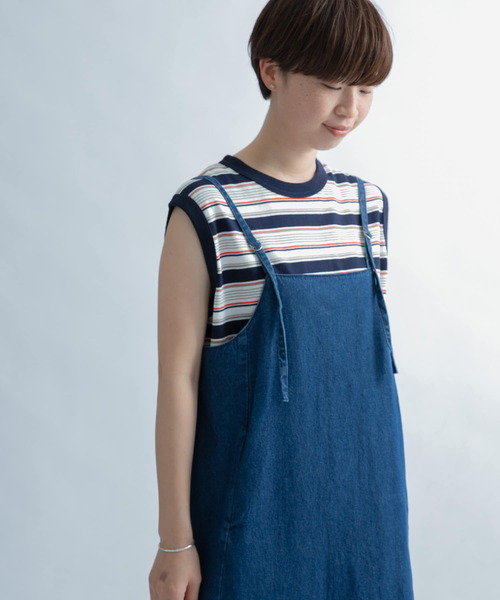 FORK&SPOON（フォークアンドスプーン）の「FORK&SPOON　ボーダーノースリーブTシャツ（Tシャツ/カットソー・レディース・ホワイト系その他/ブルー系その他/レッド系その他・1）」の19枚目の写真