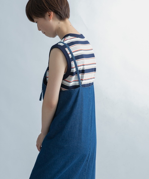 FORK&SPOON（フォークアンドスプーン）の「FORK&SPOON　ボーダーノースリーブTシャツ（Tシャツ/カットソー・レディース・ホワイト系その他/ブルー系その他/レッド系その他・1）」の20枚目の写真