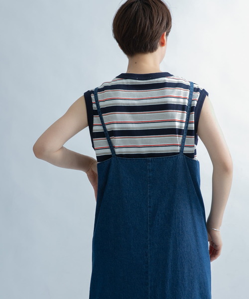 FORK&SPOON（フォークアンドスプーン）の「FORK&SPOON　ボーダーノースリーブTシャツ（Tシャツ/カットソー・レディース・ホワイト系その他/ブルー系その他/レッド系その他・1）」の21枚目の写真