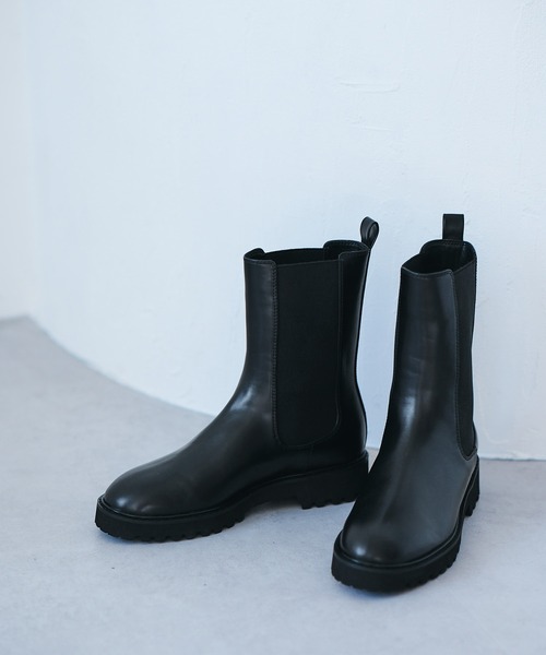 ADAM ET ROPE'(アダムエロペ)の「【WEB限定(一部店舗展開あり)】サイドゴア ブーツ(ブーツ・レディース・ブラック・23.0cm/23.5cm/24.5cm/24.0cm)」の9枚目の写真