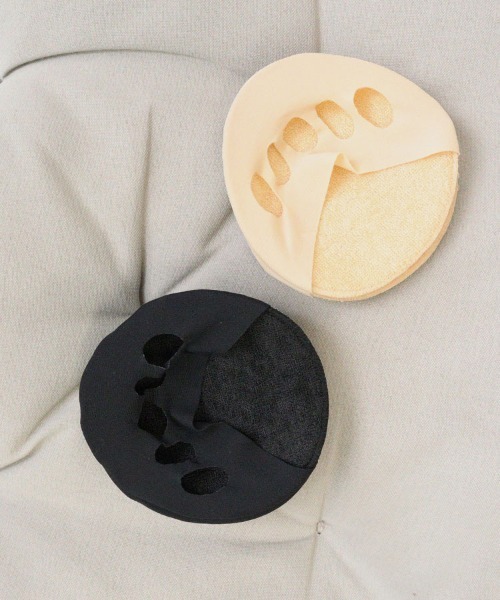 DONOBAN（ドノバン）の「5本指パッド付インナーソックス（ソックス/靴下・レディース・ブラック/ベージュ・F）」の6枚目の写真