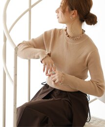 frames RAY CASSIN | 畦フリル リブプルオーバー(ニット/セーター)