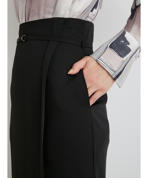 LILY BROWN（リリーブラウン）の「ディープスリットナロースカート（スカート・レディース・ブラック/ベージュ/ブルー・1/0）」の8枚目の写真