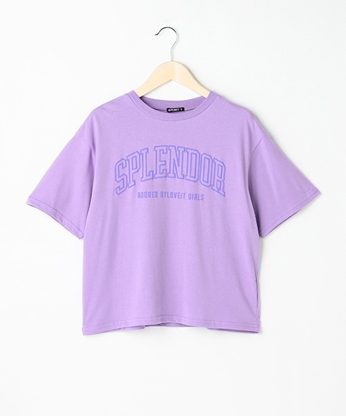 by LOVEiT（バイラビット）の「ネオンカラーラバーTシャツ（Tシャツ/カットソー・キッズ・グリーン/ブラック/オフホワイト/ピンク/ラベンダー・130cm/150cm/140cm/120cm/160cm）」の4枚目の写真