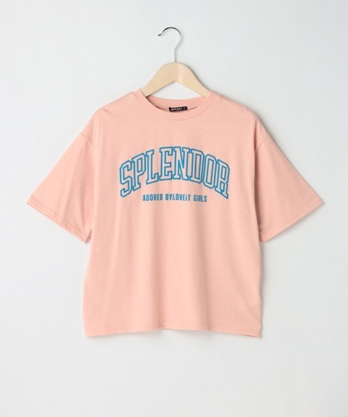 by LOVEiT（バイラビット）の「ネオンカラーラバーTシャツ（Tシャツ/カットソー・キッズ・グリーン/ブラック/オフホワイト/ピンク/ラベンダー・130cm/150cm/140cm/120cm/160cm）」の5枚目の写真