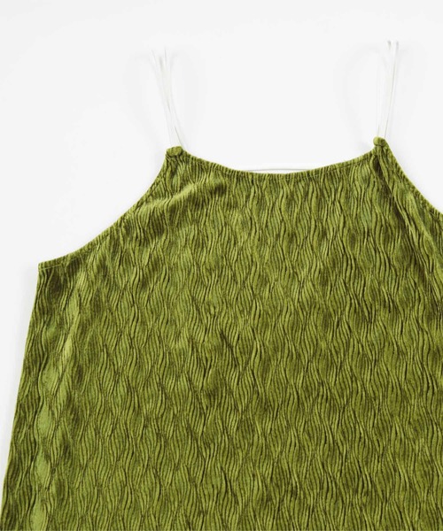 miette（ミエット）の「ダブルストラップベロアキャミワンピース（ワンピース・レディース・ブラック/グリーン・FREE）」の21枚目の写真