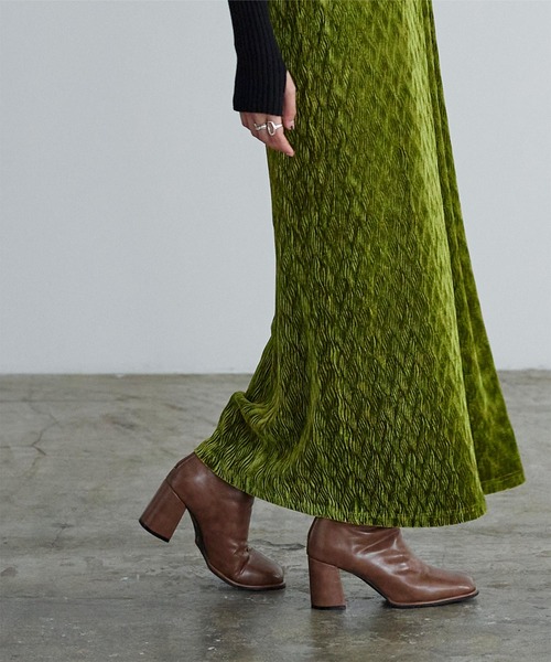 miette（ミエット）の「ダブルストラップベロアキャミワンピース（ワンピース・レディース・ブラック/グリーン・FREE）」の8枚目の写真