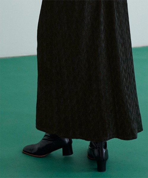 miette（ミエット）の「ダブルストラップベロアキャミワンピース（ワンピース・レディース・ブラック/グリーン・FREE）」の6枚目の写真