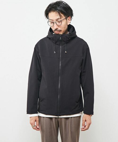 MEN'S MELROSE（メンズメルローズ）の「ハイテンションダブルクロスマウンテンパーカー（マウンテンパーカー・メンズ・グレイッシュベージュ/ブラック・3/4）」の3枚目の写真