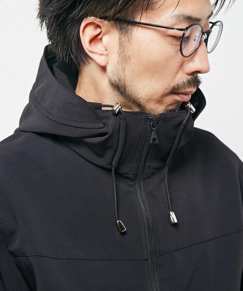 MEN'S MELROSE（メンズメルローズ）の「ハイテンションダブルクロスマウンテンパーカー（マウンテンパーカー・メンズ・グレイッシュベージュ/ブラック・3/4）」の7枚目の写真
