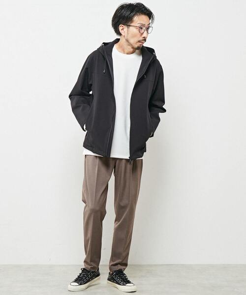 MEN'S MELROSE（メンズメルローズ）の「ハイテンションダブルクロスマウンテンパーカー（マウンテンパーカー・メンズ・グレイッシュベージュ/ブラック・3/4）」の18枚目の写真