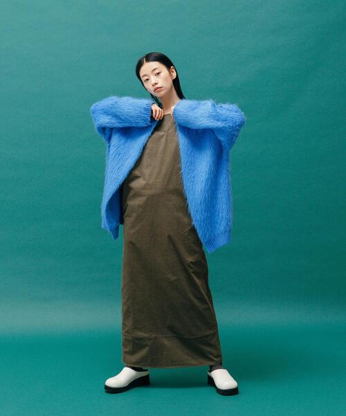 CITEN（シテン）の「＜CITEN＞ソフトコーディロイ アメスリジャンスカ（ジャンパースカート・レディース・オリーブ/モカ・FREE）」の5枚目の写真