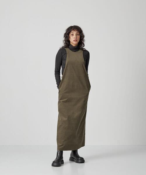 CITEN（シテン）の「＜CITEN＞ソフトコーディロイ アメスリジャンスカ（ジャンパースカート・レディース・オリーブ/モカ・FREE）」の18枚目の写真