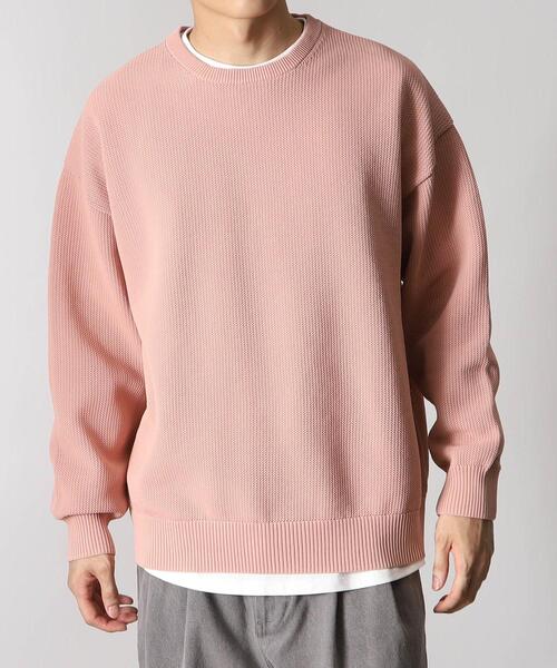THE SHOP TK (ザ ショップ ティーケー )の「◆ポリニットクルーネックアンサンブル(ニット/セーター・メンズ・ブラック/ベージュ/ライトグリーン/ベビーピンク・02/03/04/05)」の1枚目の写真