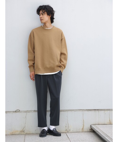THE SHOP TK (ザ ショップ ティーケー )の「◆ポリニットクルーネックアンサンブル(ニット/セーター・メンズ・ブラック/ベージュ/ライトグリーン/ベビーピンク・02/03/04/05)」の5枚目の写真