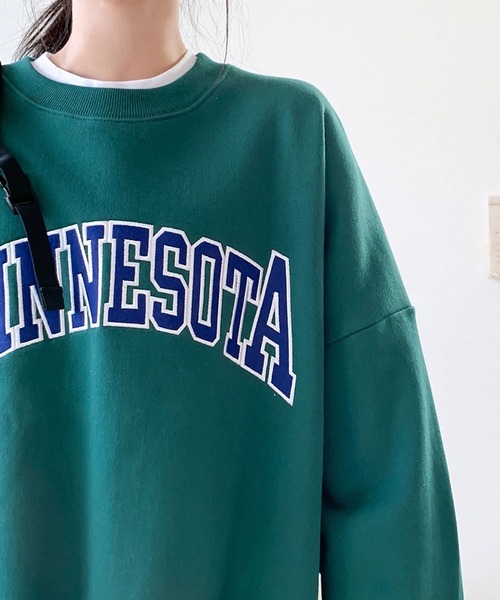 BRAHMAN スウェットTシャツ XL セール】【ZOMBIE by KOREA】PARAMUS MINNESOTA COLLEGE LOGO CREW