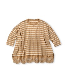 45R（フォーティファイブアール）の「縞天竺のビッグスリットTシャツ