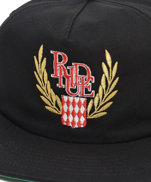 RHUDE WEST キャップ 刺繍ロゴ ブラック ルード　amiri RHUDE（ルード）の「RHUDE(ルード) SCRAMBLE CREST HAT（キャップ