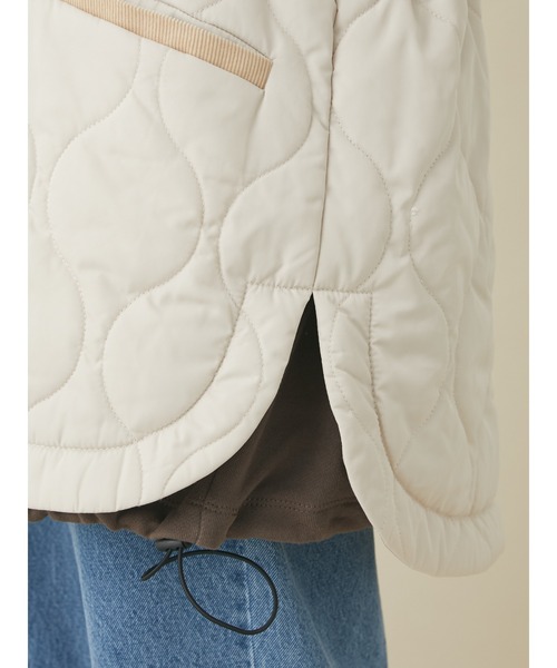 CRAFT STANDARD BOUTIQUE(クラフトスタンダードブティック)の「キルティングミドル丈コート *◆(ノーカラーコート・レディース・カーキ/アイボリー/ダークネイビー・FREE)」の17枚目の写真