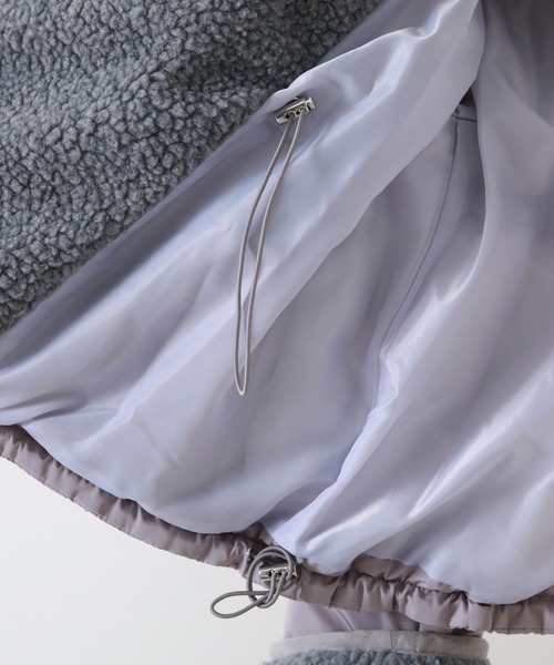 Cheek(チーク)の「中綿ボアジャケット(その他アウター・レディース・アイボリー/グレー/ベージュ・FREE)」の13枚目の写真